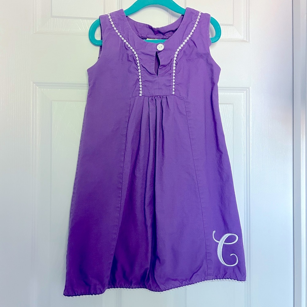 EUC Southern Sunshine Kids Purple Dress with “C” Monogram